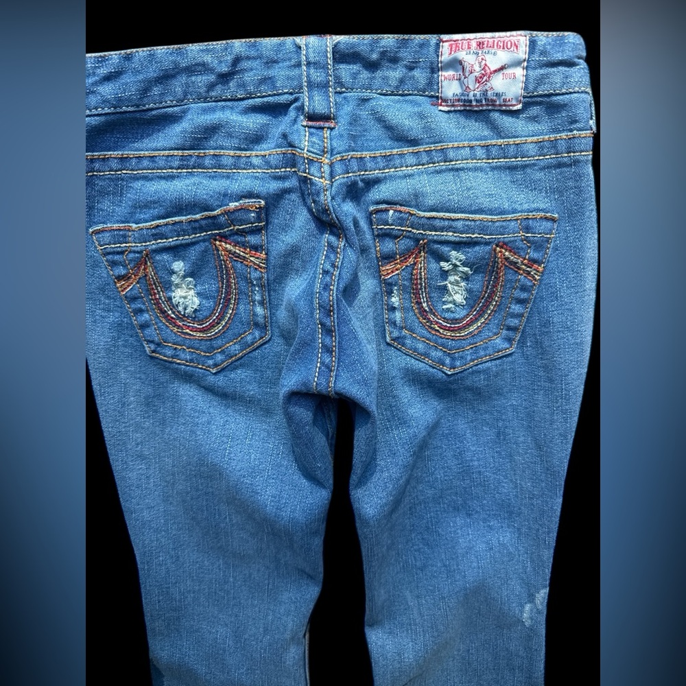 Y2K, Vintage, Bobby, big T True Religion Women's Blue Jeans 28 x31